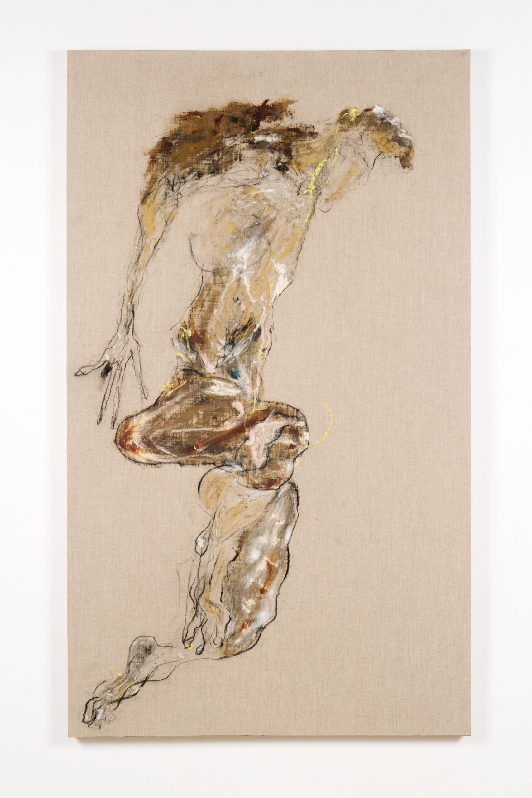 Untitled 3_2018 Huile et fusain sur lin, 170 x 100 cm Untitled 3_2018 Huile et fusain sur lin, 170 x 100 cm
