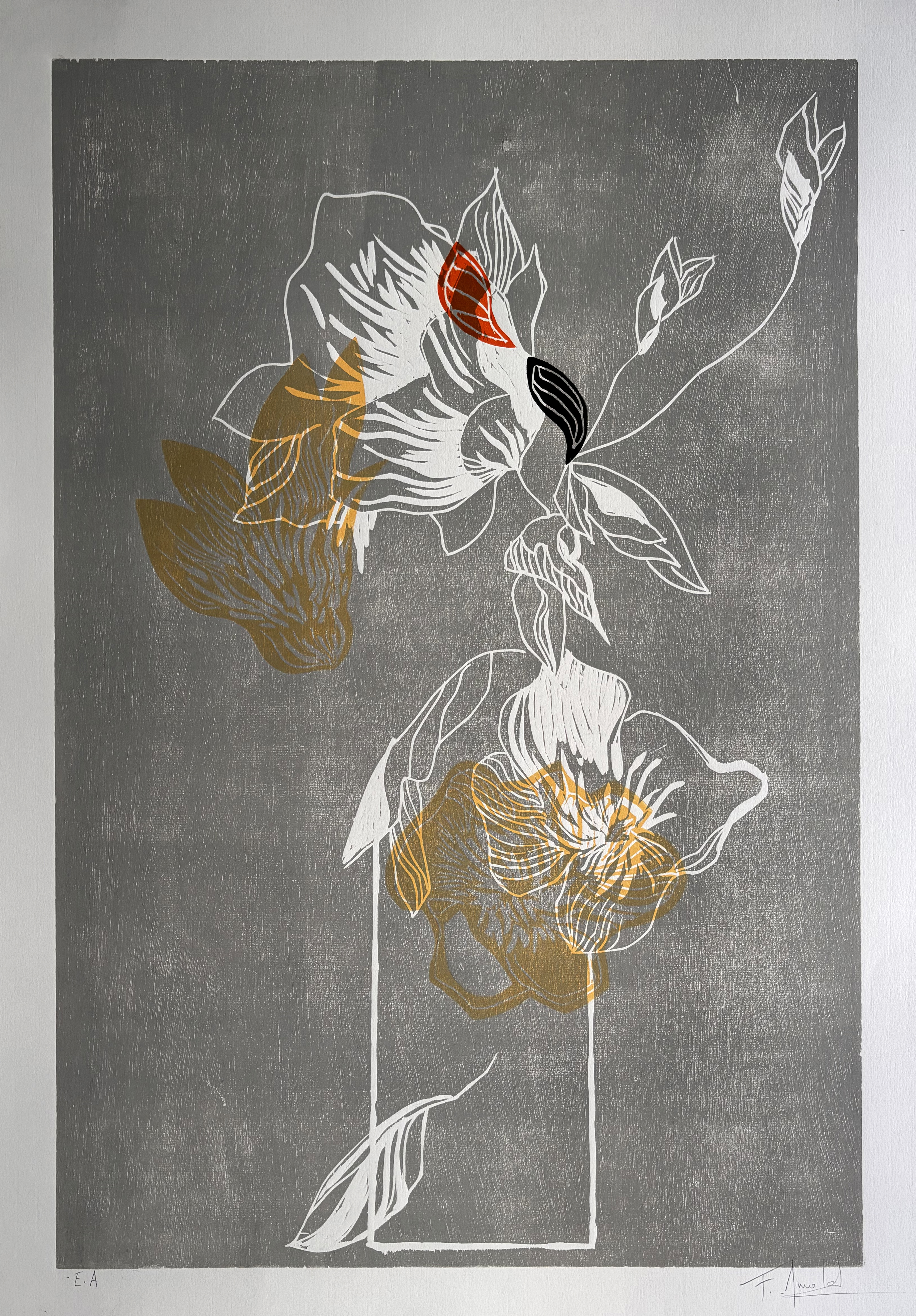 The Flowers love me 70 x 100 cm